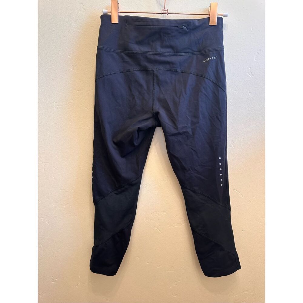 Nike Women’s Black Drawstring Waist Cropped Leggings Size XS - Picture 6 of 6